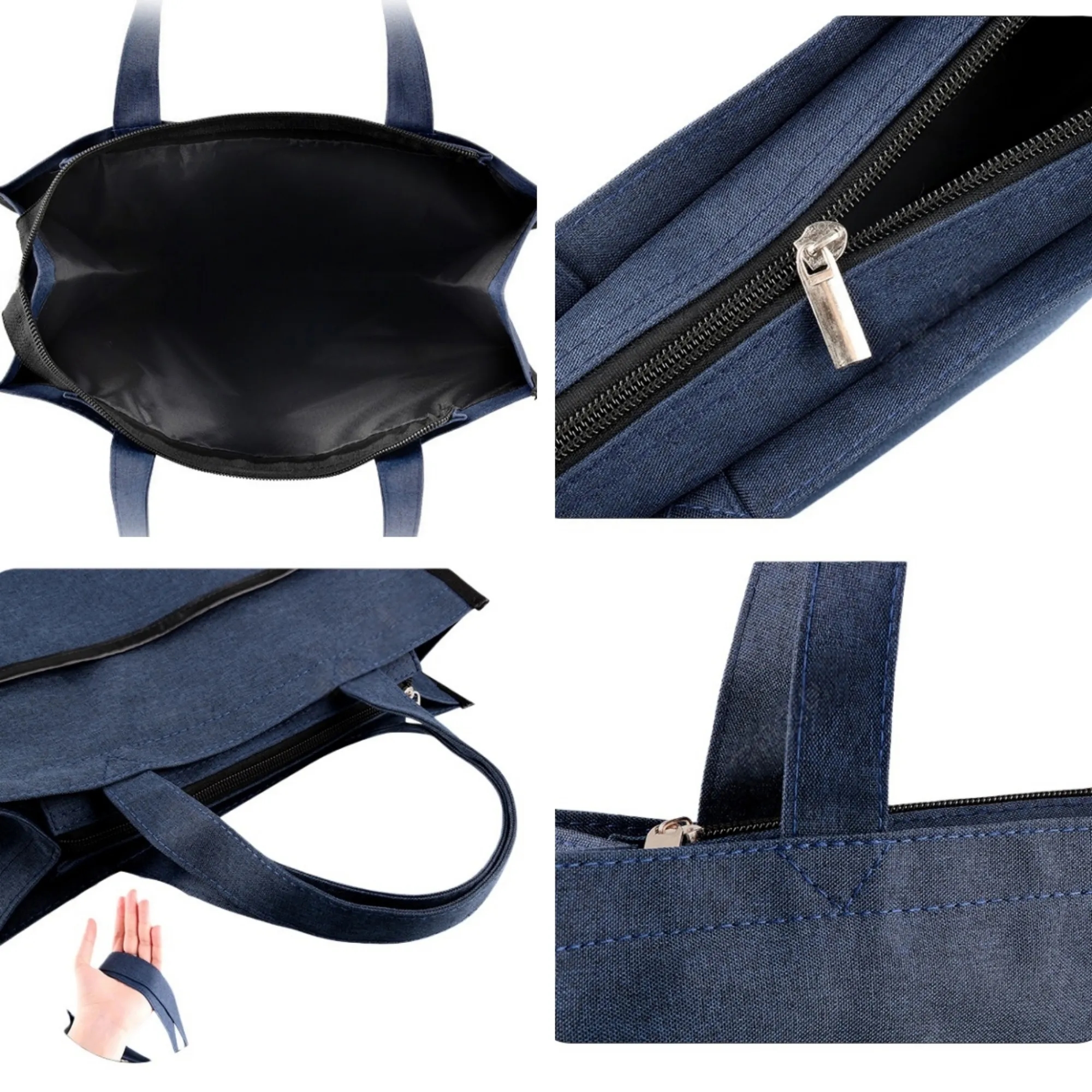 Mens Oxford Fabric Briefcase Custom Logo Office Bag 4
