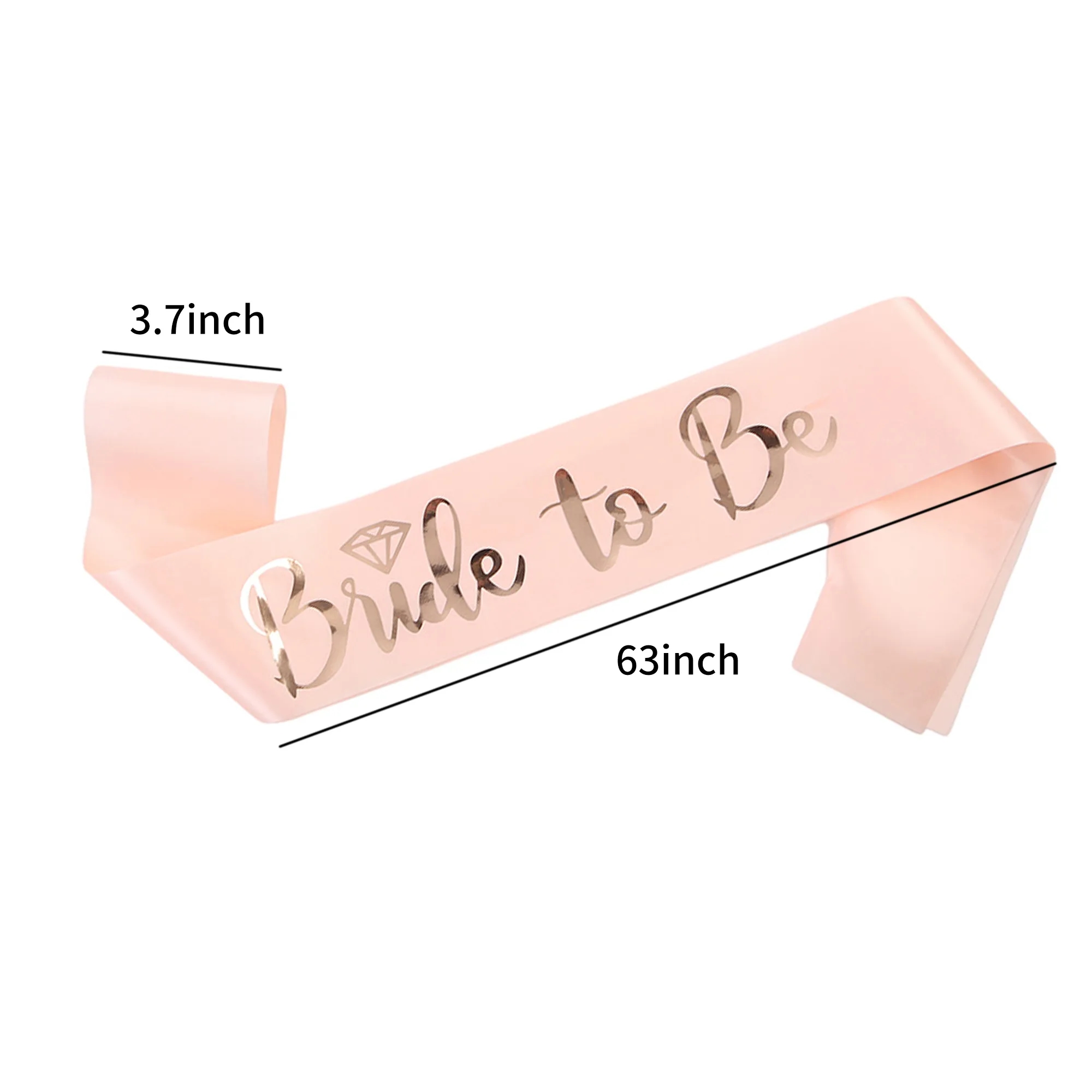 Satin Pageant Sash 63x3.7 Inch Elegant Soft Design 2