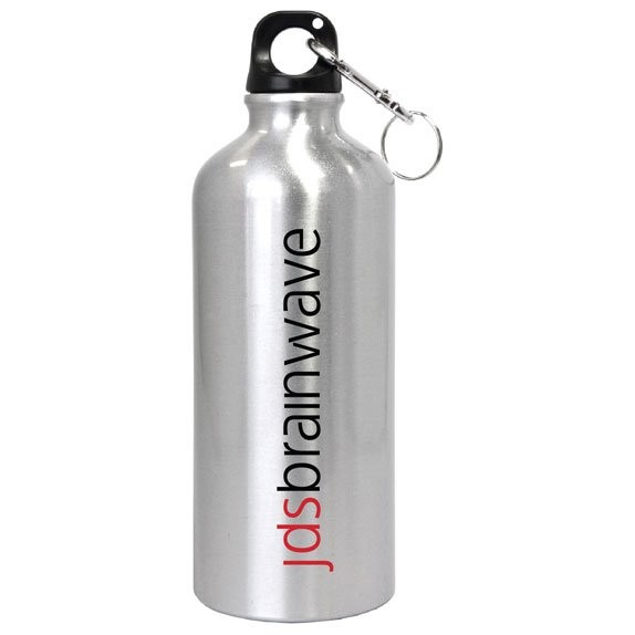 17 Oz Aluminum Sport Water Bottle W/ Carabiners Clip 3