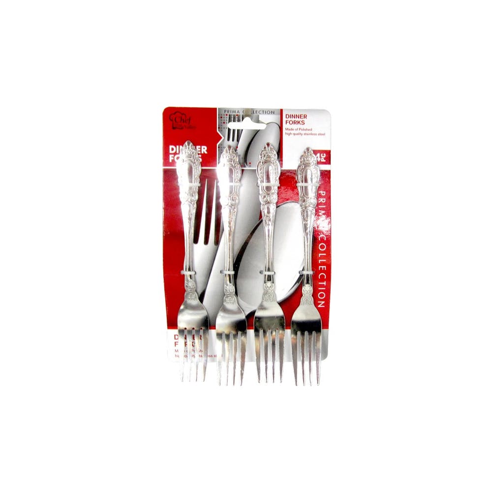 Stainless Steel Dinner Fork Sets 4 Pack 2