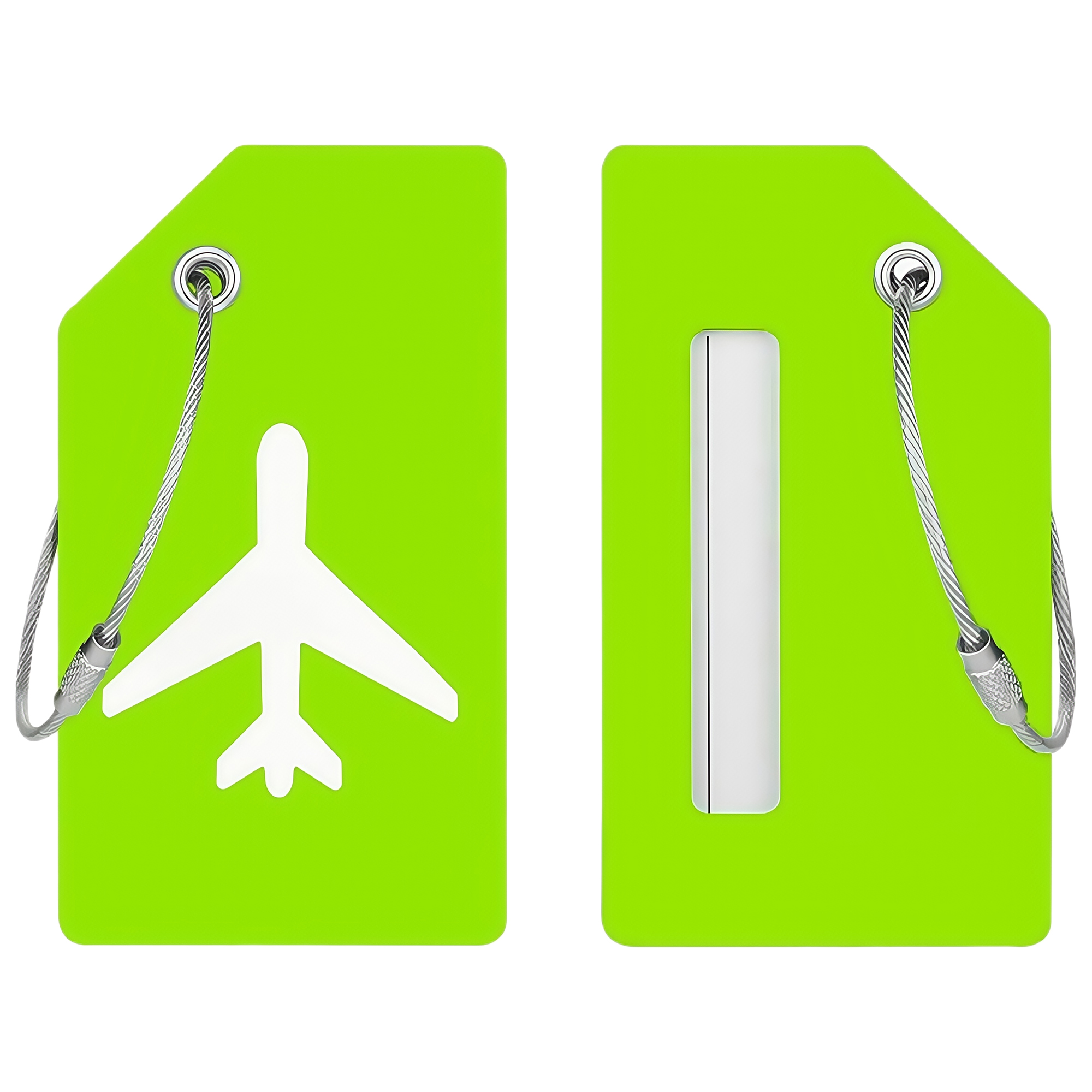 Silicone Luggage Tag for Travel - 2x3.5" Name Card Holder 6