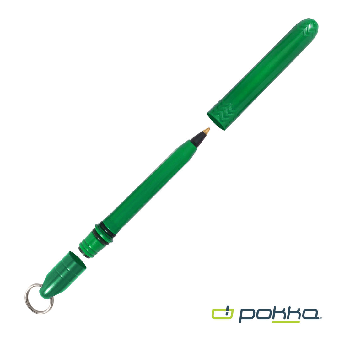 Pokka® Pocket Pen w/Dock & Gold Keyring 20
