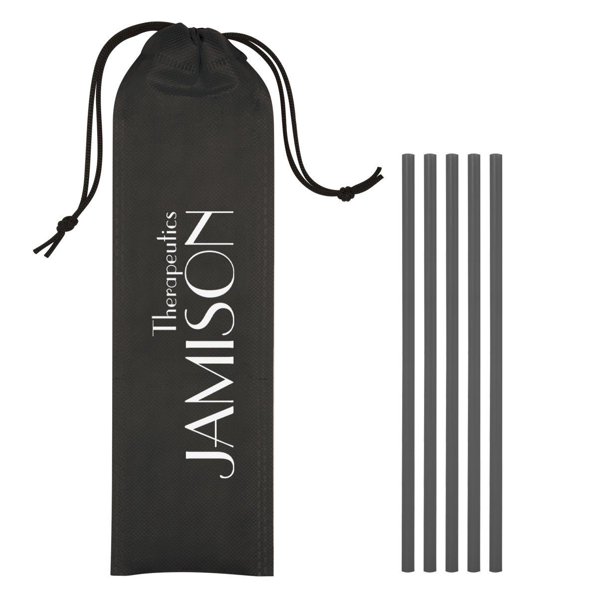 5-Pack On The Go Straws With Pouch 5