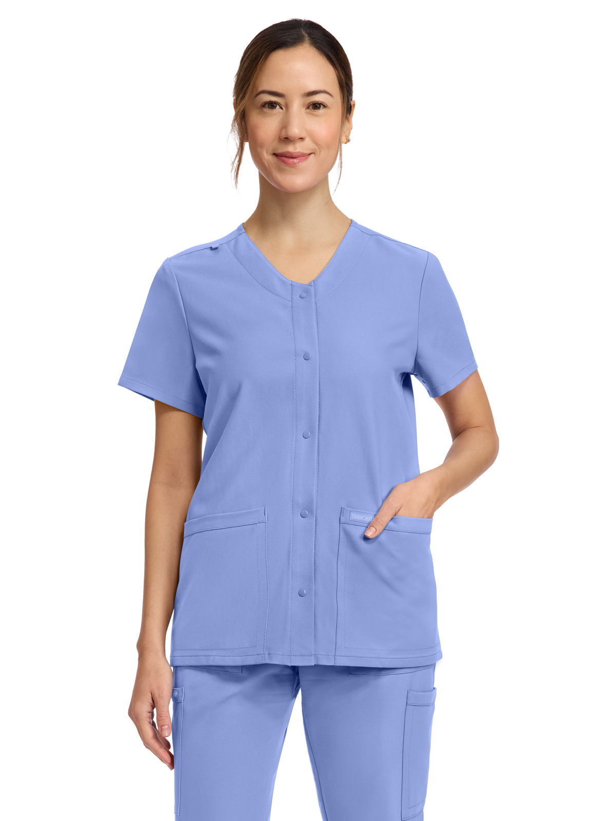 Cherokee - WW Originals Ultra - Women's 2-Pocket Snap-Front Top