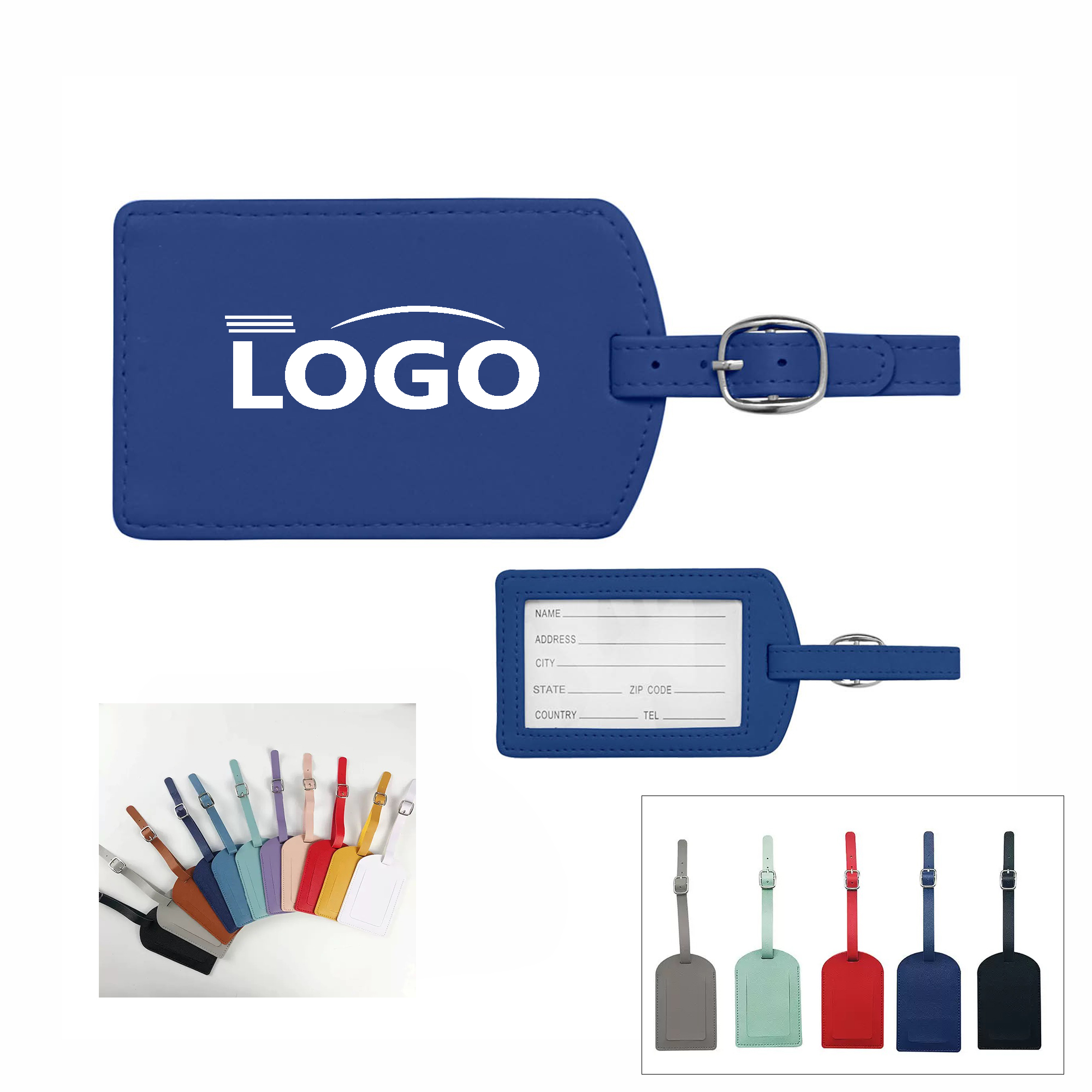 High Quality PU Luggage Tags MOQ 10pcs 1