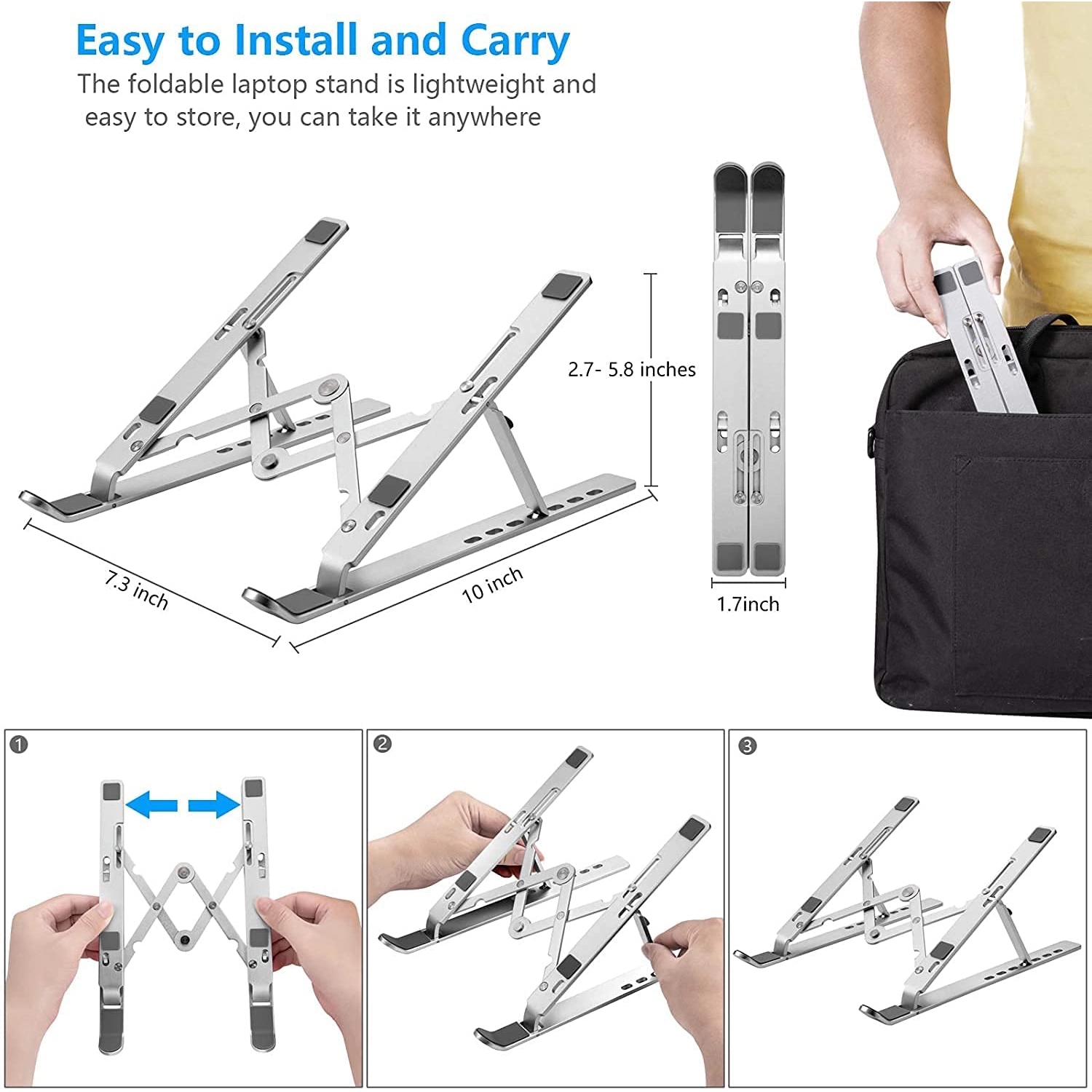 Portable Adjustable Laptop Stand 3