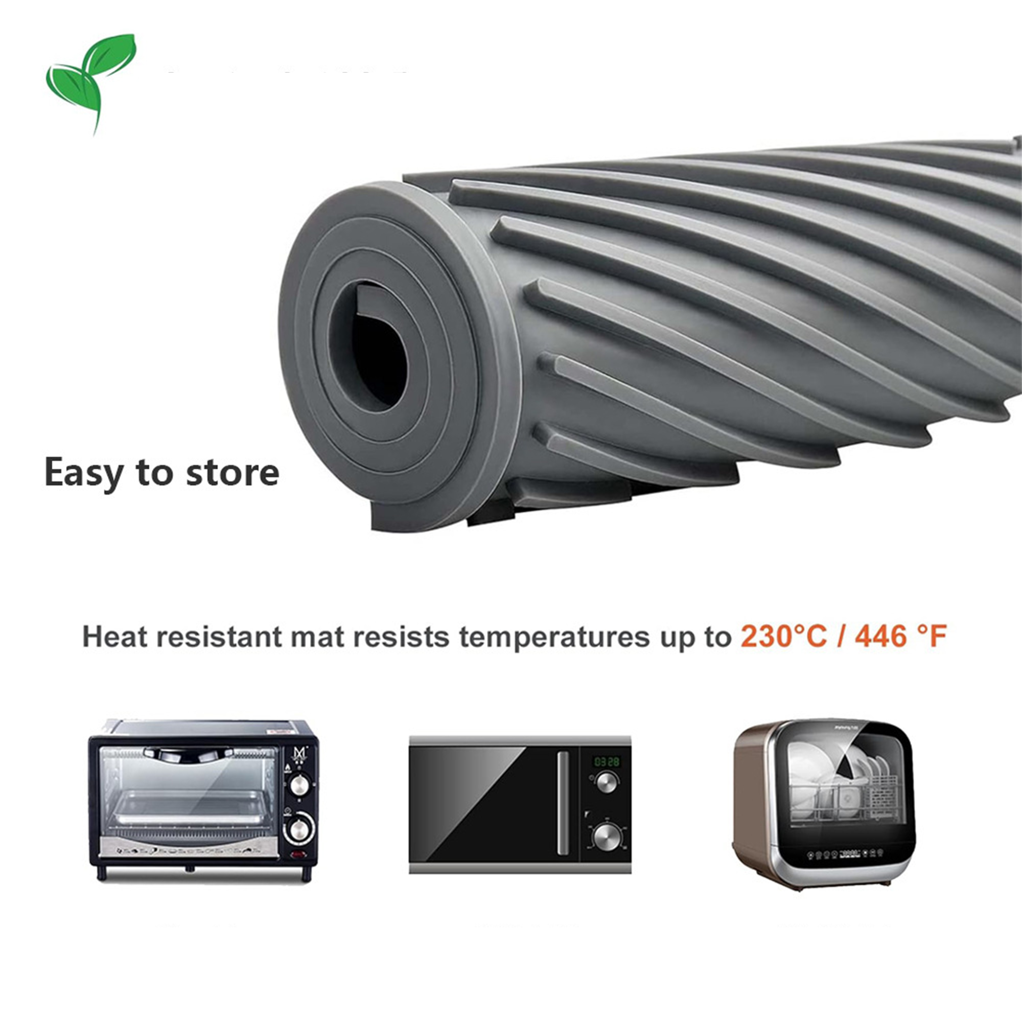 Ribbed Silicone Drainage Placemat 7
