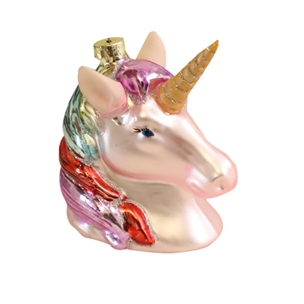 Unicorn Head Christmas Ornaments 4