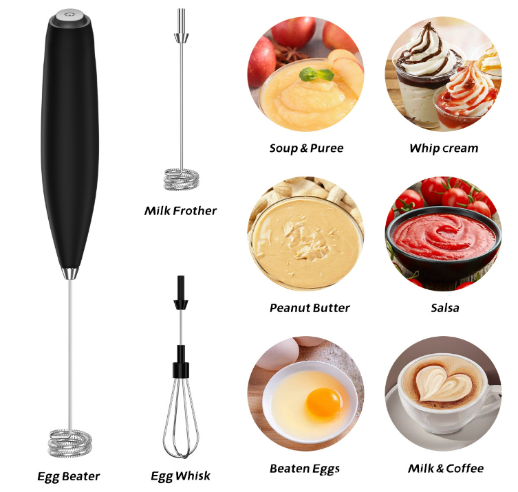 Powerful Milk Frother Handheld Foam Maker 5