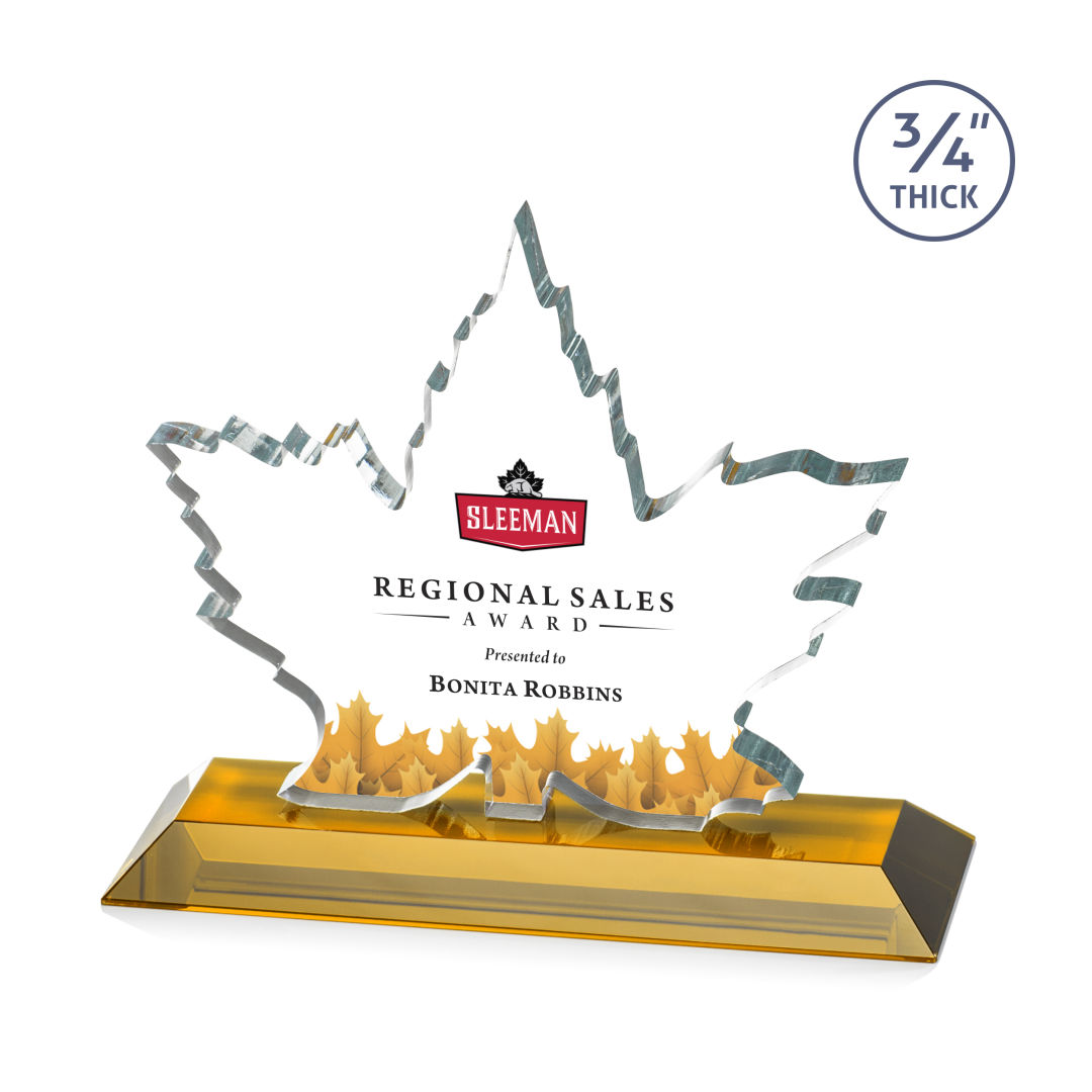 Maple Leaf VividPrint™ Award - Amber 7