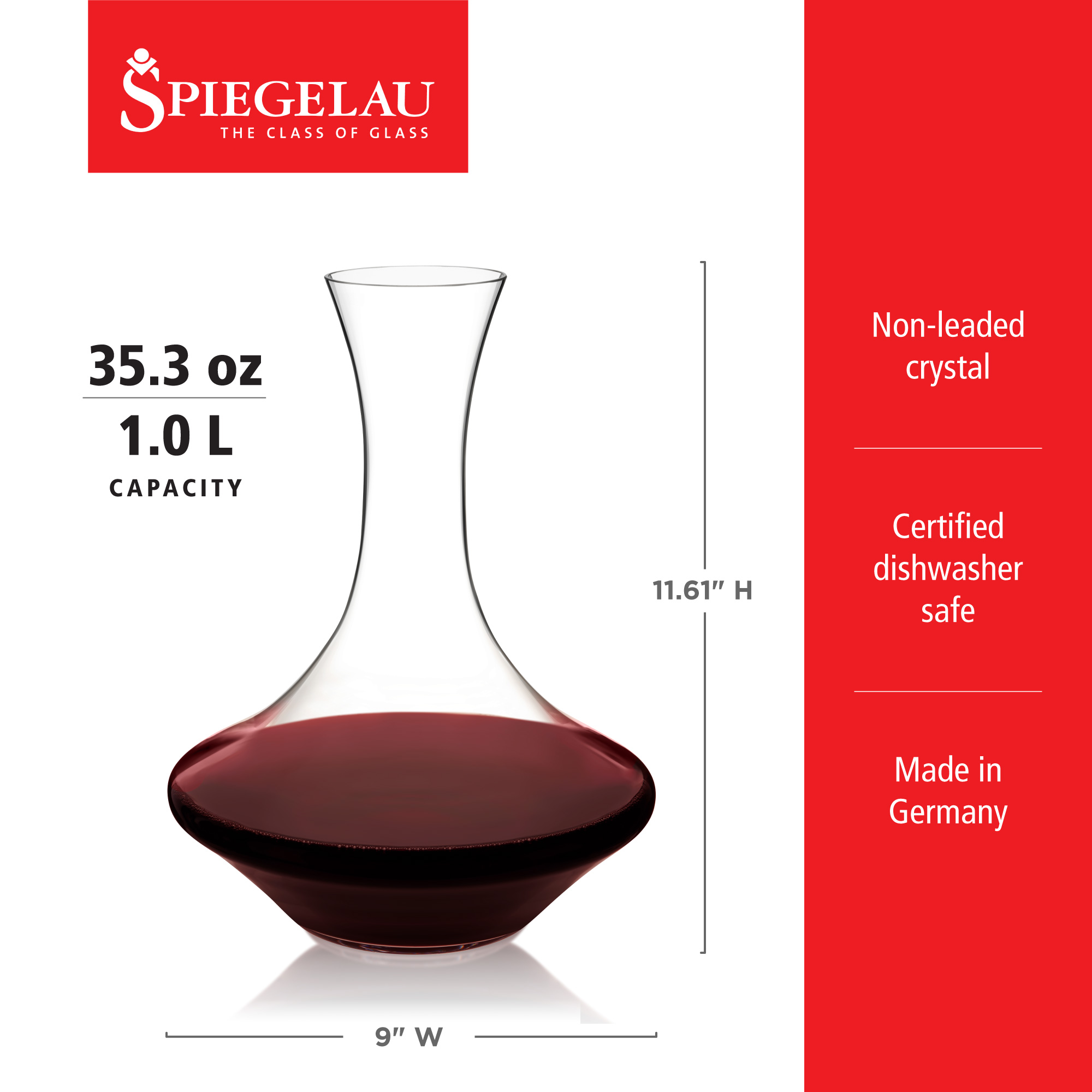 Spiegelau Authentis 35oz Wine Decanter 9
