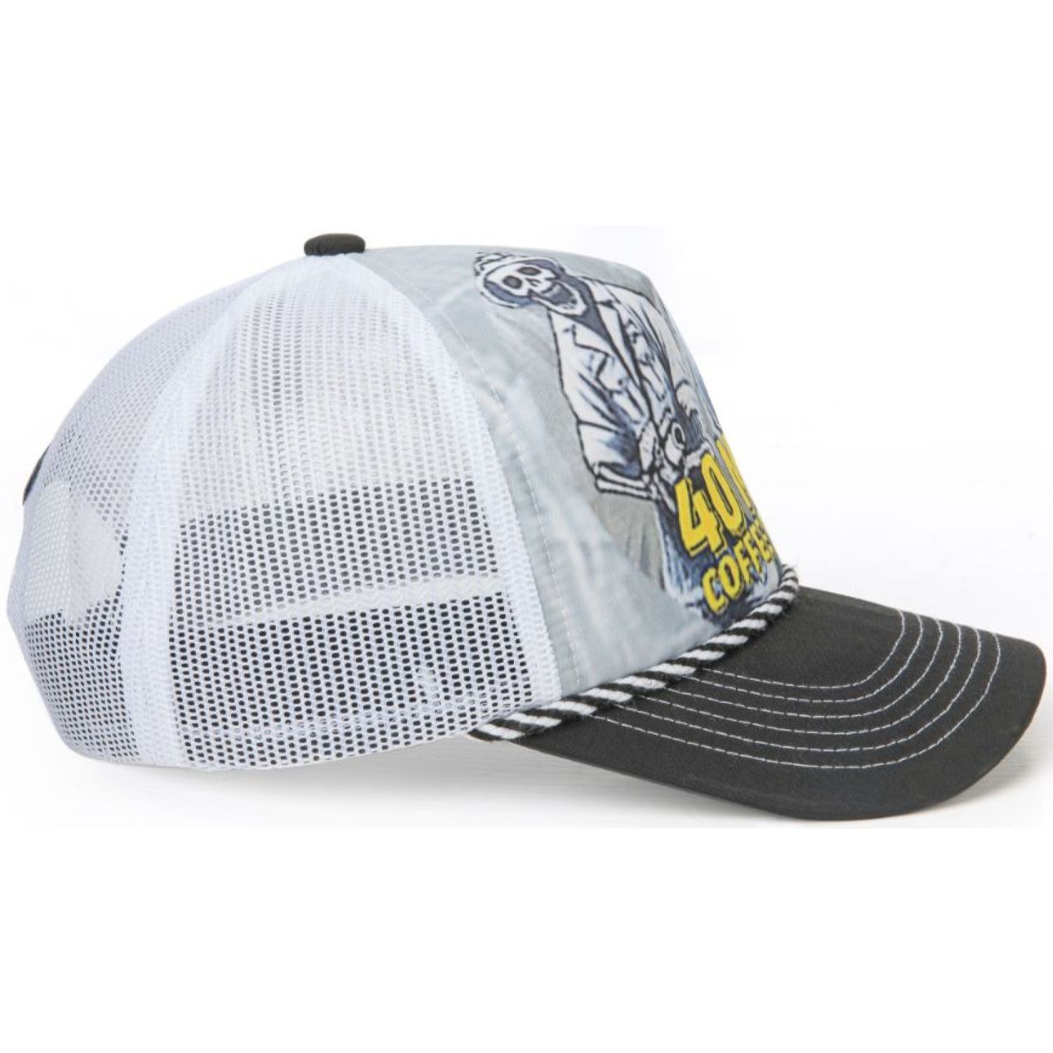 Premium High Density Foam Front 5-Panel with rope and Mesh Snapback Closure Cap 4