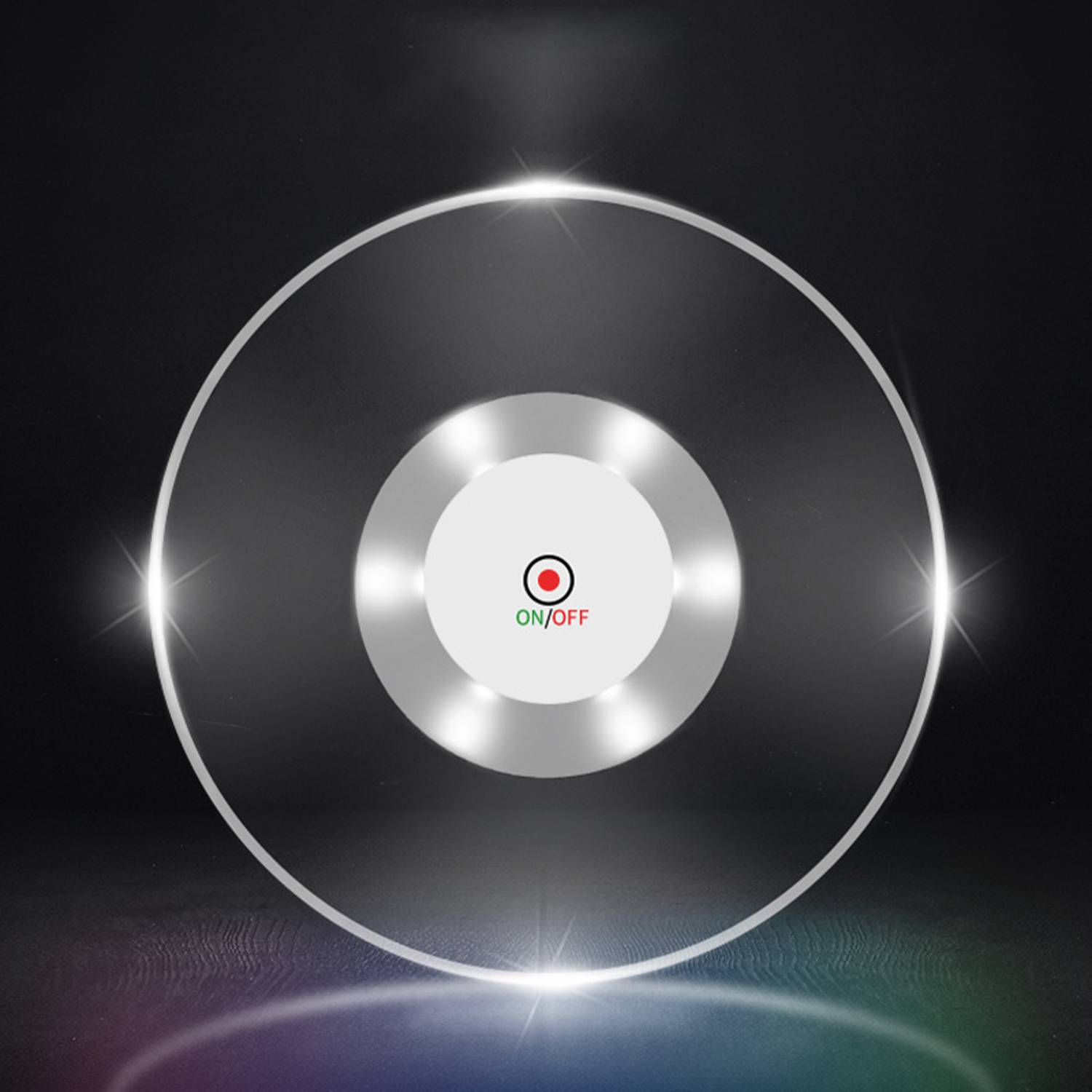 Party Clear LED Flashing Drink Coaster 6