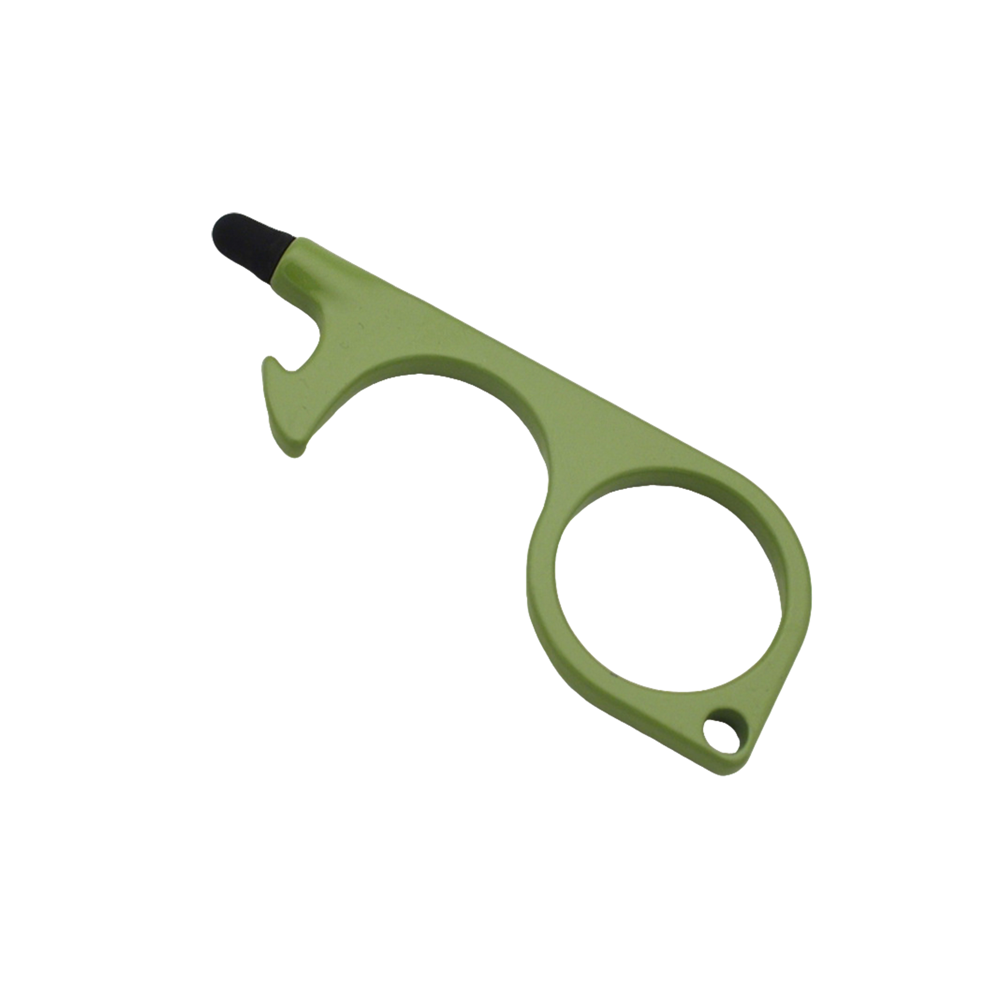 Zinc Alloy Touch Free Door Opener With Silicone Tip 3.1" Length X 1.14" Width X 0.15" He 2