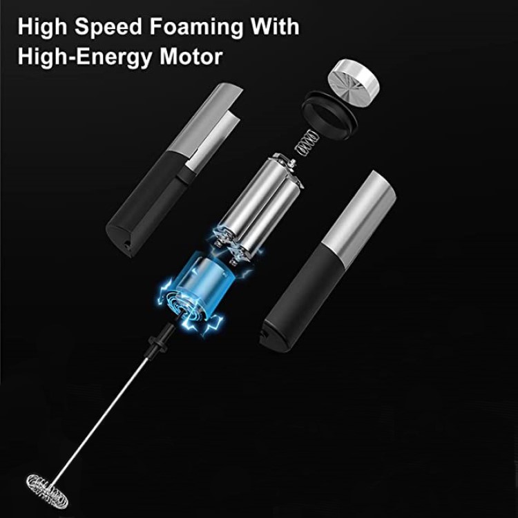 Handheld Stainless Steel Milk Frother 12