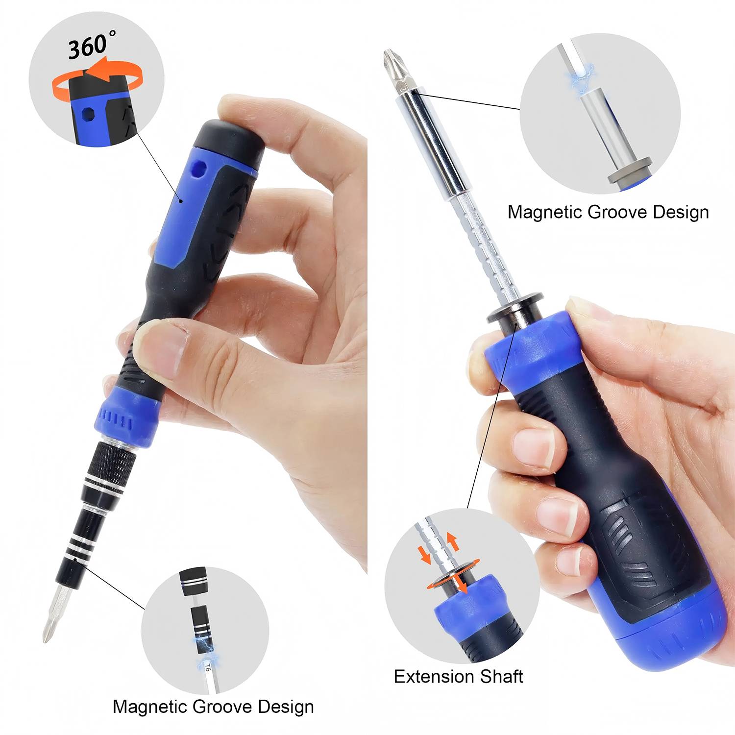 Precision Screwdriver Kit with Multiple Bits for Repair 6