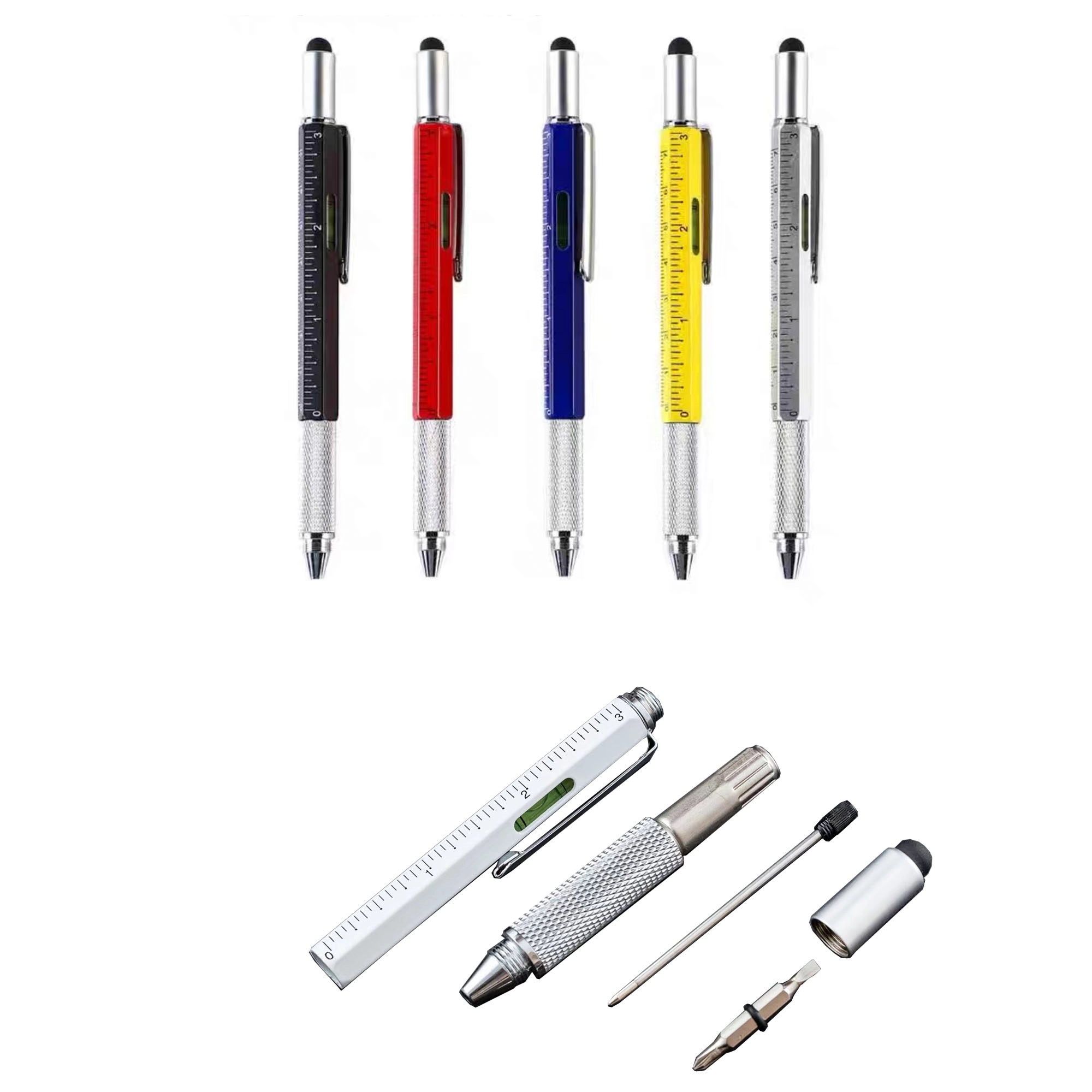 6-in-1 Multifunction Tools Pen MOQ 100pcs