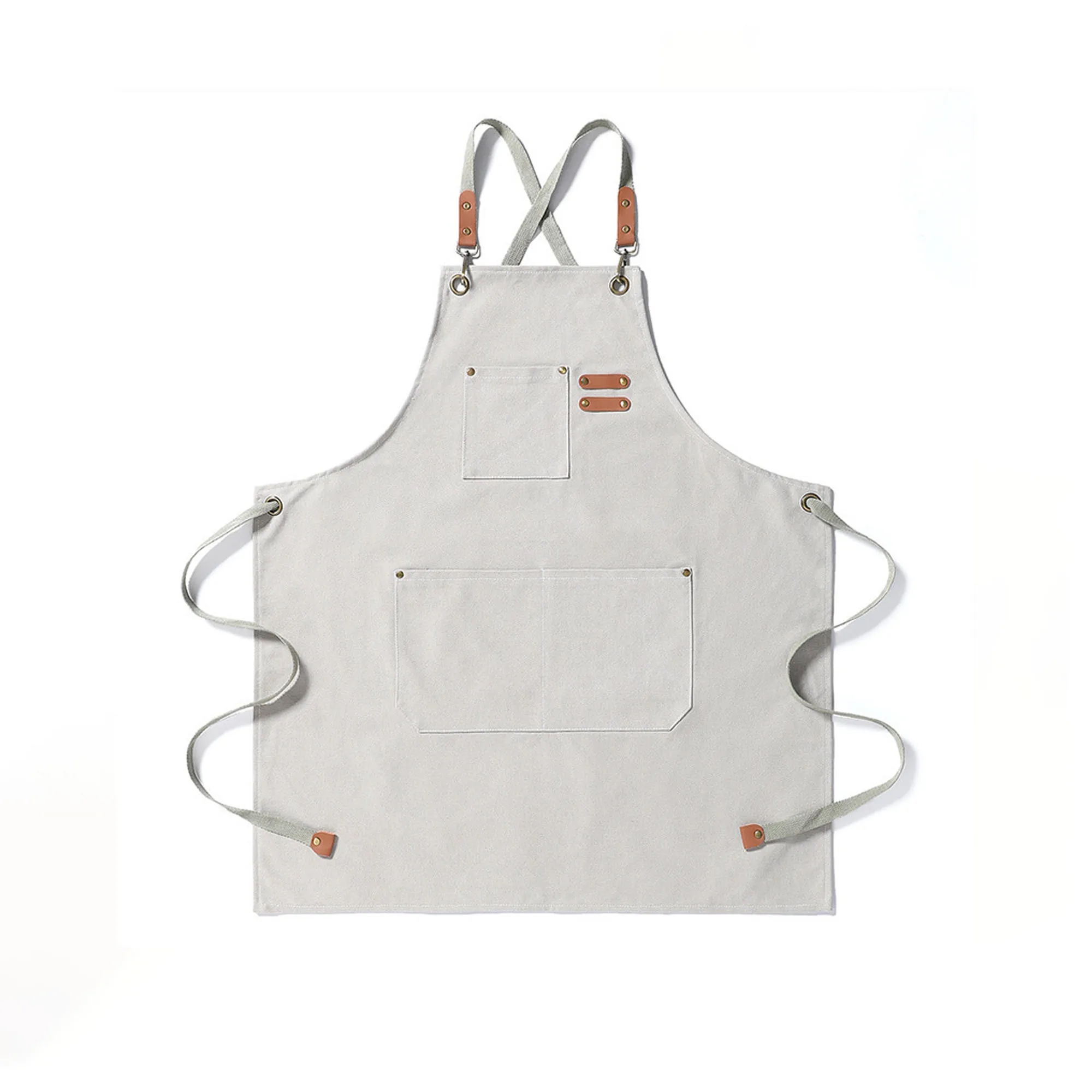Household Oil-proof Canvas Kitchen Apron 5