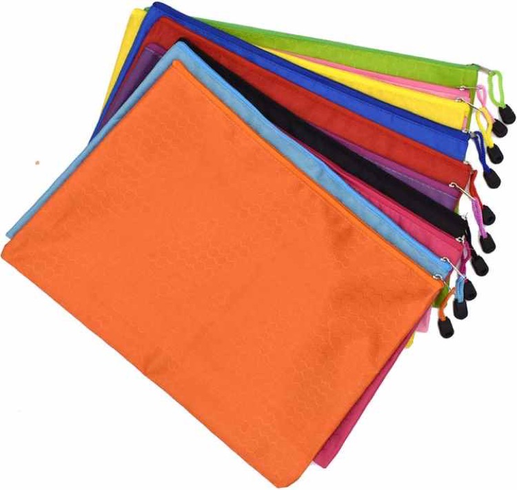 Portable Water Resistant Document Envelope with Zipper 1