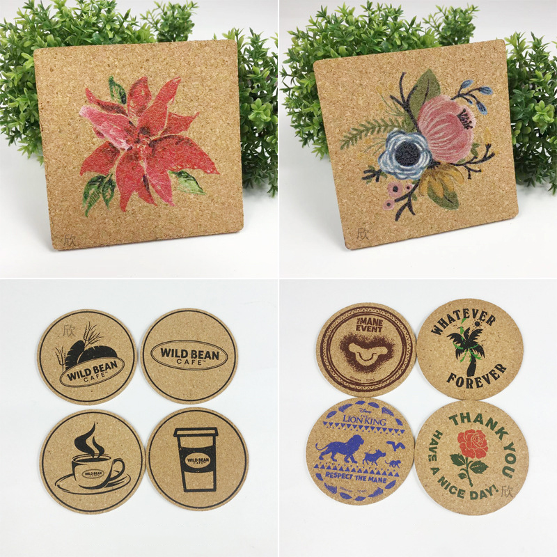 Round Cork Beverage Coaster 3