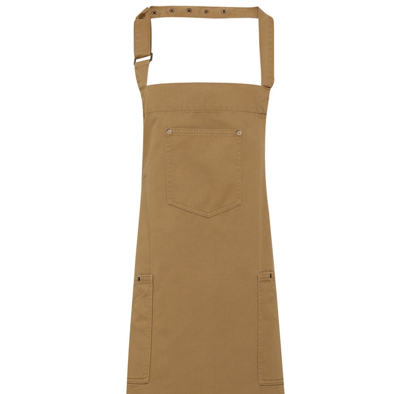 Artisan Collection By Reprime Unisex Cotton Chino Bib Apron 8