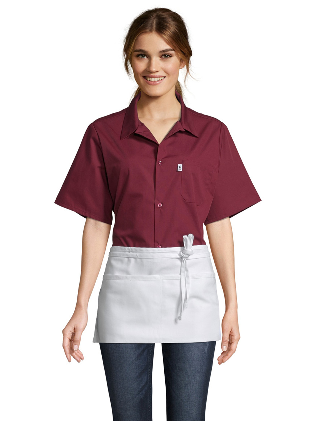 Uncommon Chef Aprons - Unisex Two-Section Patch Pocket Apron 6