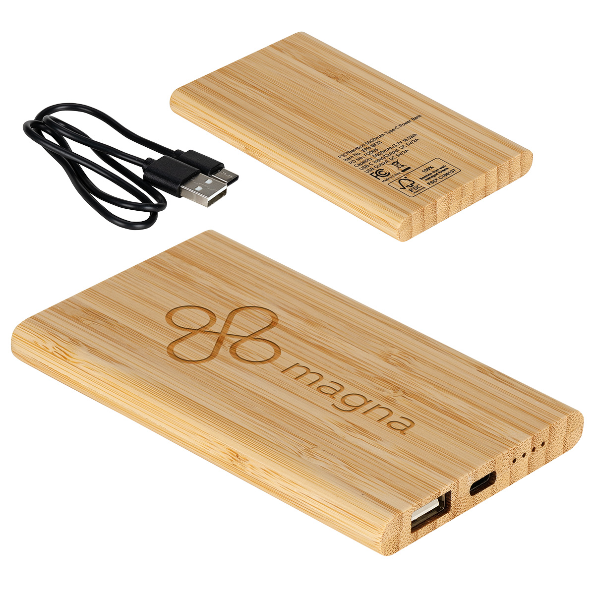 Bamboo 5000mAh Type-C Power Bank 4