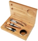Bamboo Four-piece Wine Set Engraved Box 2