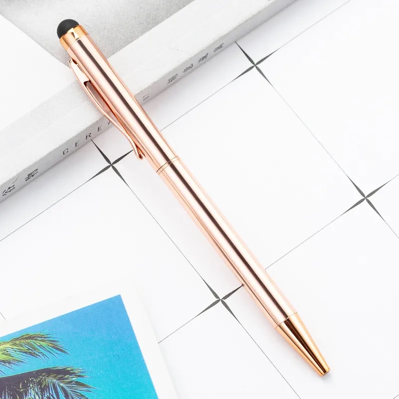 Gold Trim Metal Twister Stylus Pen 4