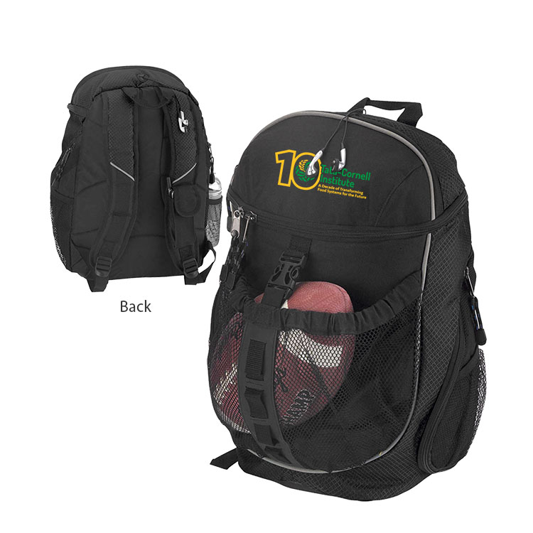 600D Polyester Expedition Backpack w/ Double Zippered & Mesh Pockets 1