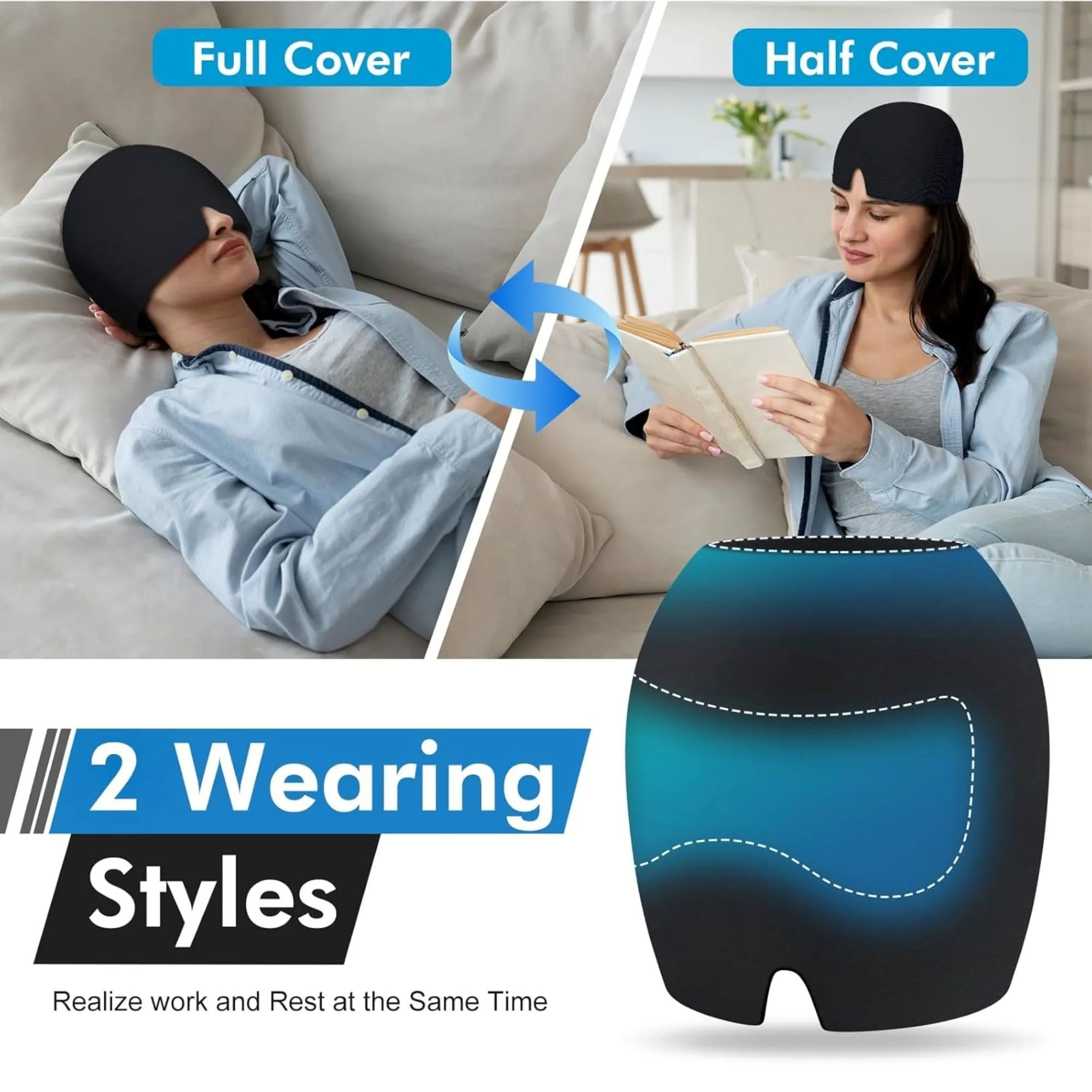 Cold And Hot Compresses Dual-Use Gel Headcover 3