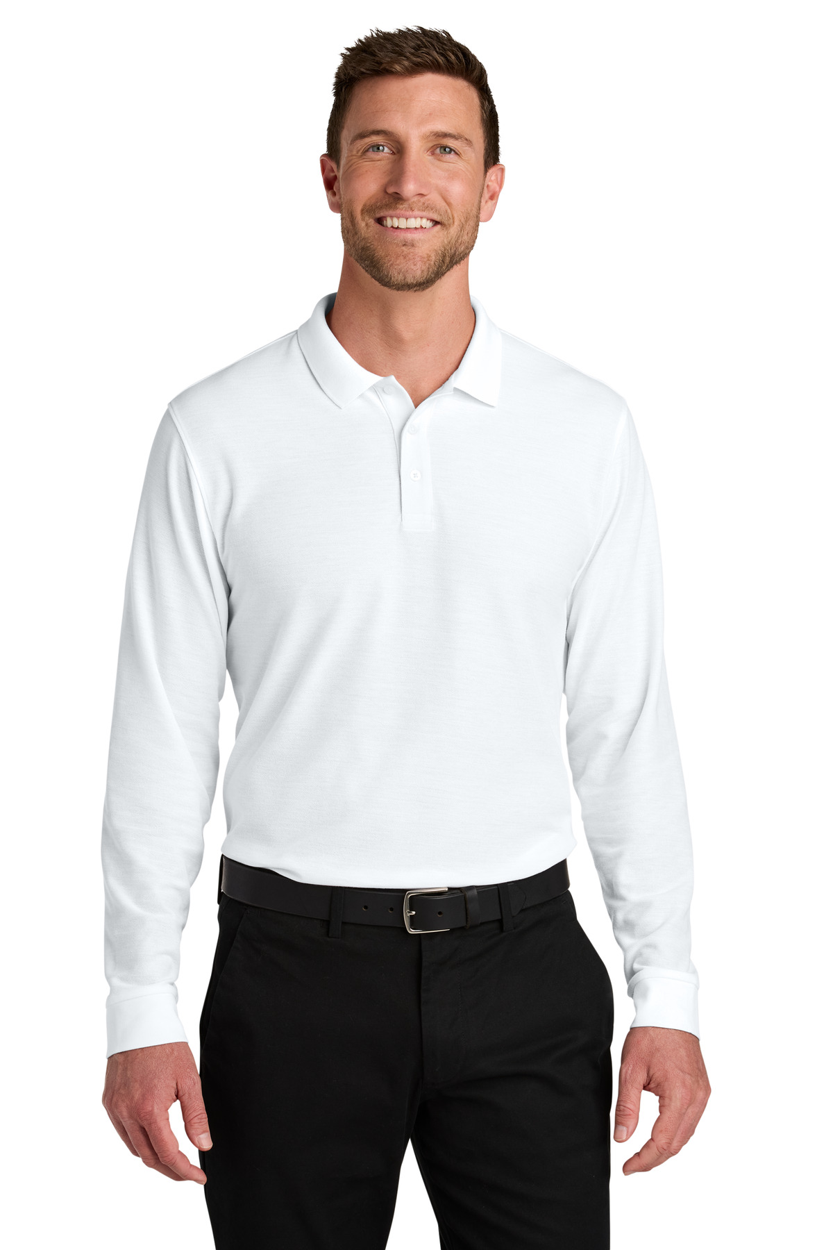 Port Authority Wearever Signature Pique Long Sleeve Polo K200LS 4