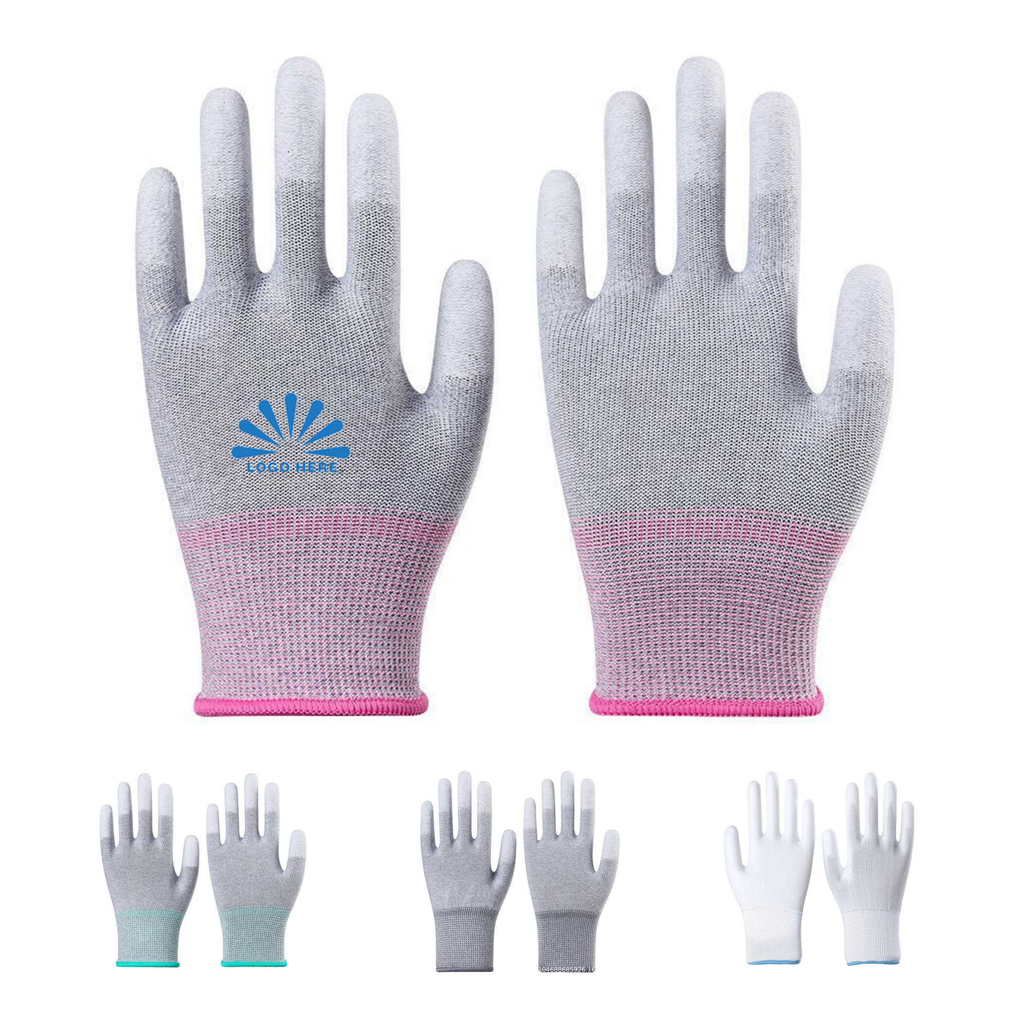 Carbon Fiber Anti-static Coated Labor Protection Gloves 2