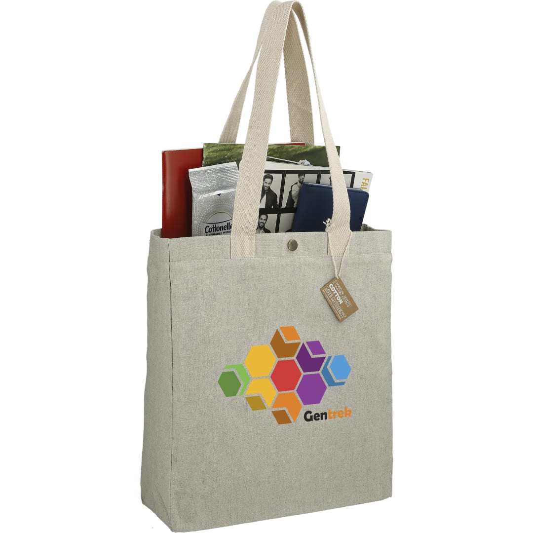 Repose 10oz Recycled Cotton Box Tote w/Snap 47