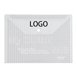 A4 Waterproof Plastic Button Folder 12