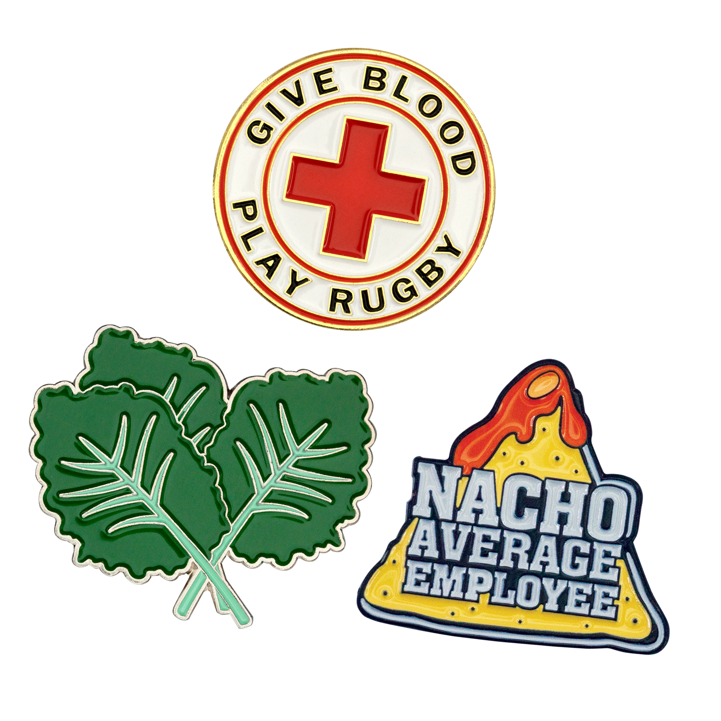 Lapel Pins Die Struck Soft Enamel (1")