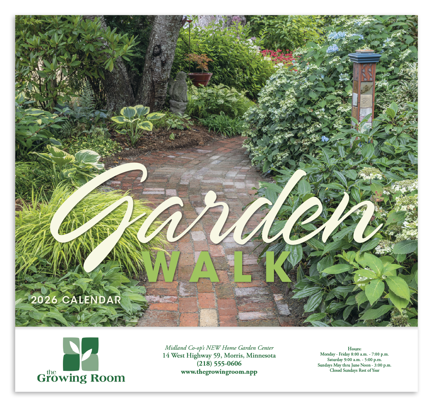 Good Value™ Garden Walk - Stapled Calendar 50