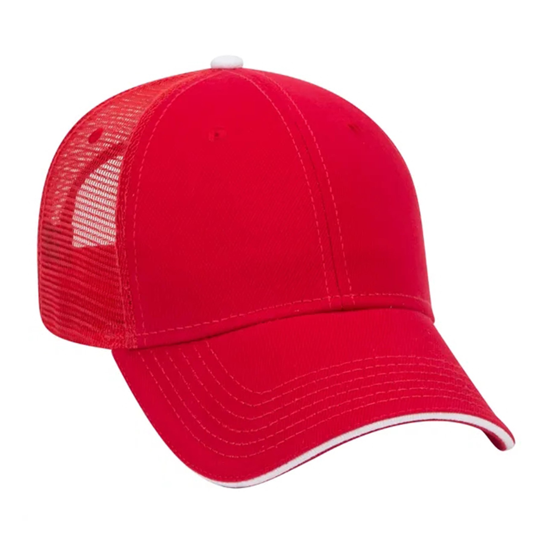 Denim Sandwich Visor 6 Panel Mesh Back Hat 9