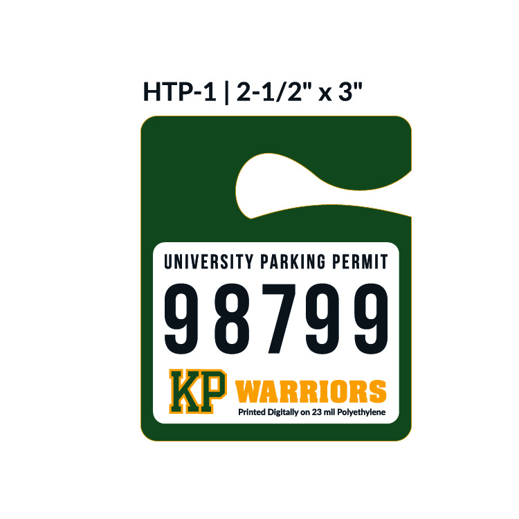 Numbered Hang Tag w/1 Side Imprint (2½"x3") 2