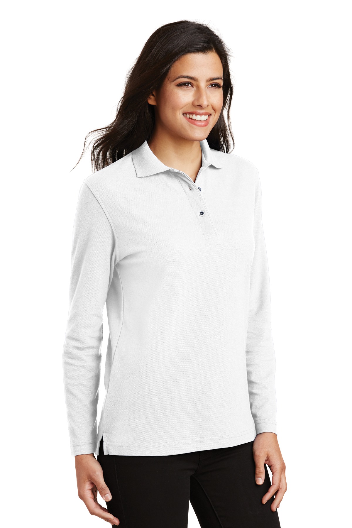 Port Authority Women's Silk Touch Long Sleeve Polo. L500LS 31