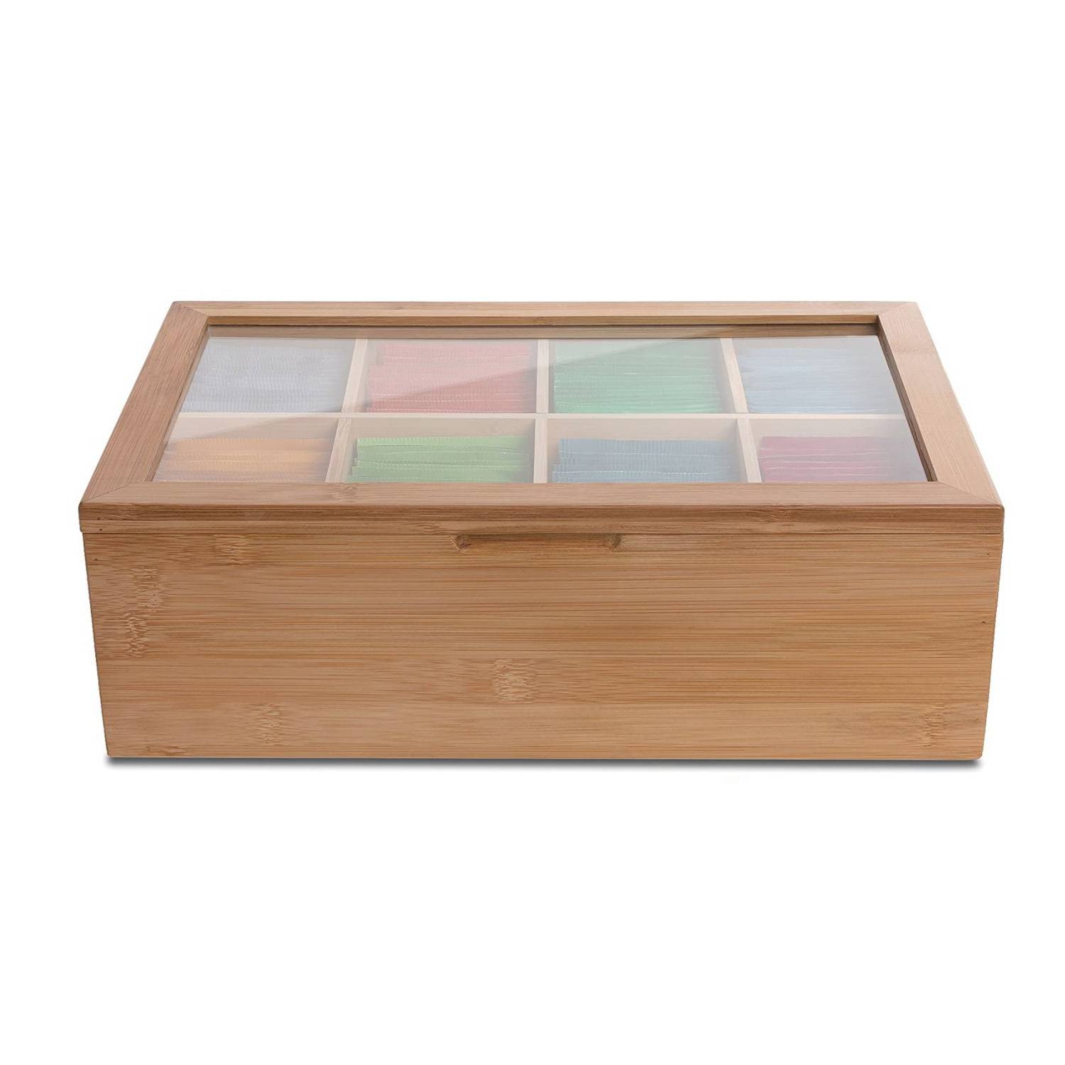 8 comp wooden tea box 2