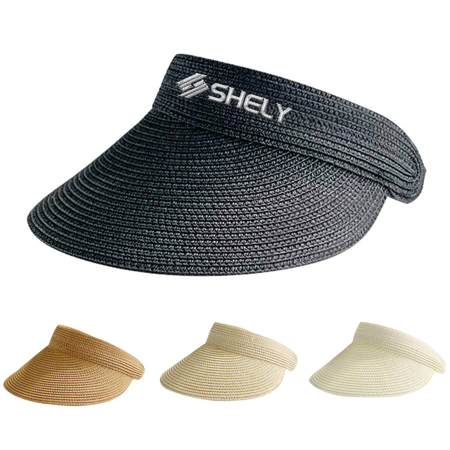 Women Roll Up Sun Visor Hat 11