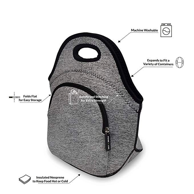Insulated Waterproof Lunch Tote Box for Work Travel 6