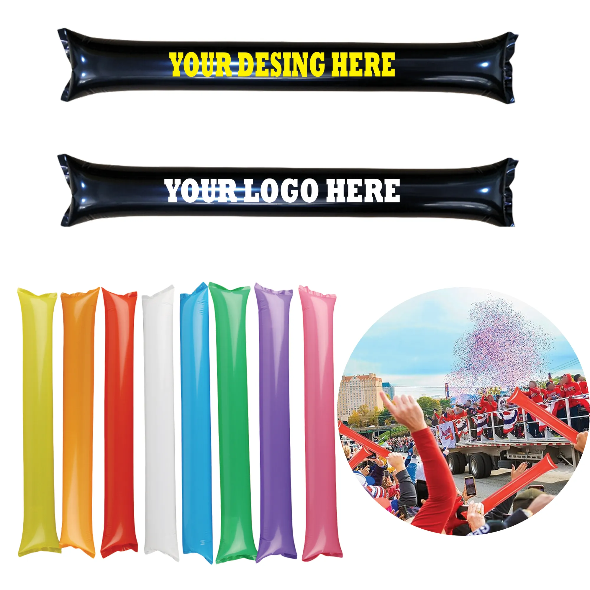 PE Inflatable Cheering Stick 1