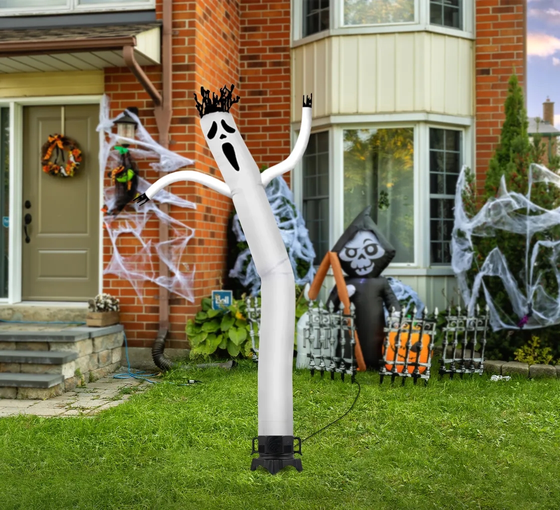 Halloween Ghost Inflatable Tube Man with Blower 3