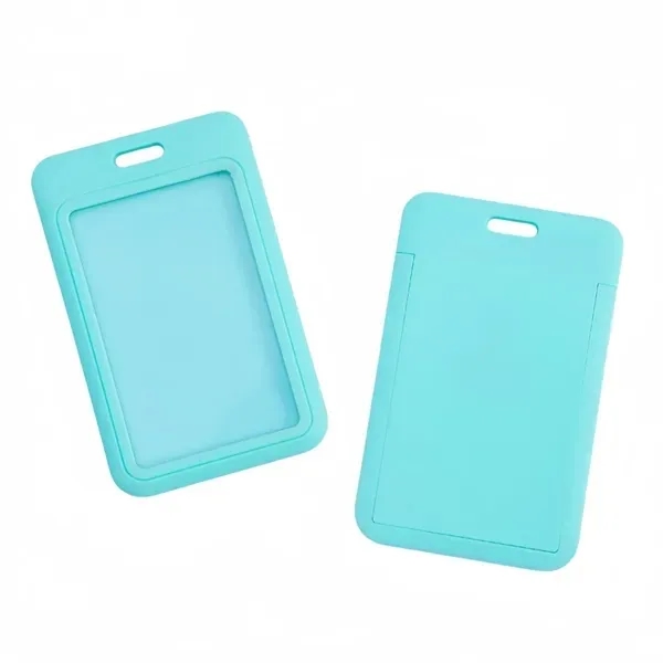 ID Badge Holder with Sliding Feature - Clear Window Design 22