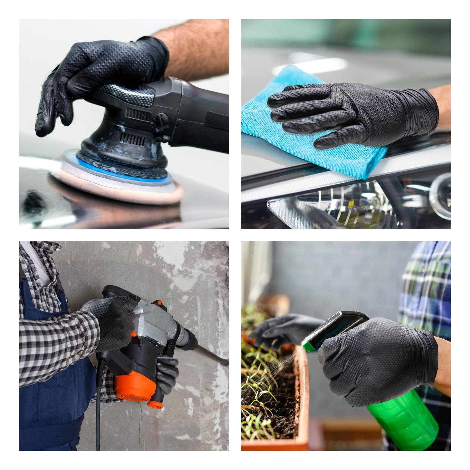 100PCS Disposable Nitrile Gloves for Mechanic Work 4
