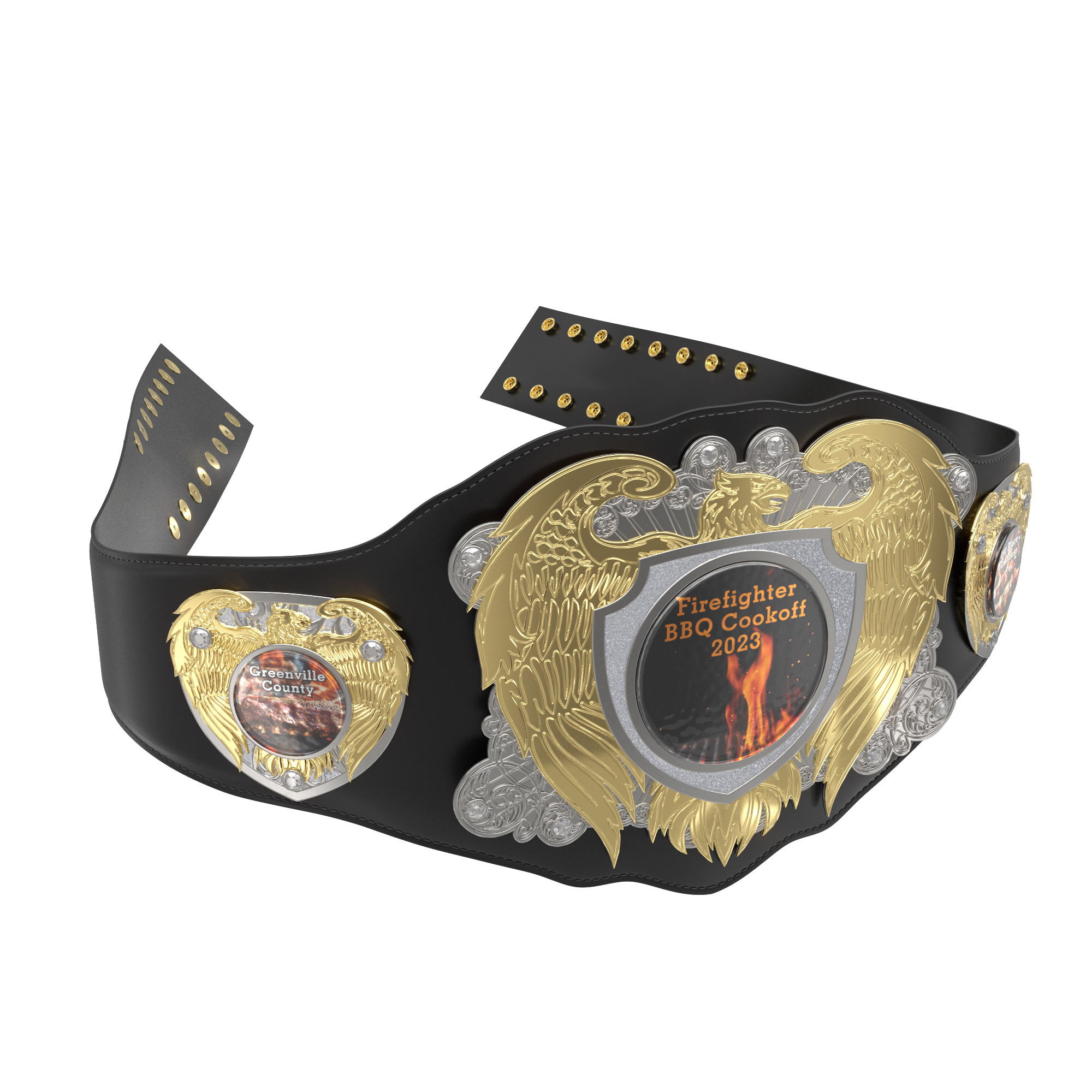 Express Vibraprint® Legion Award Belt w/ Black Leather 27