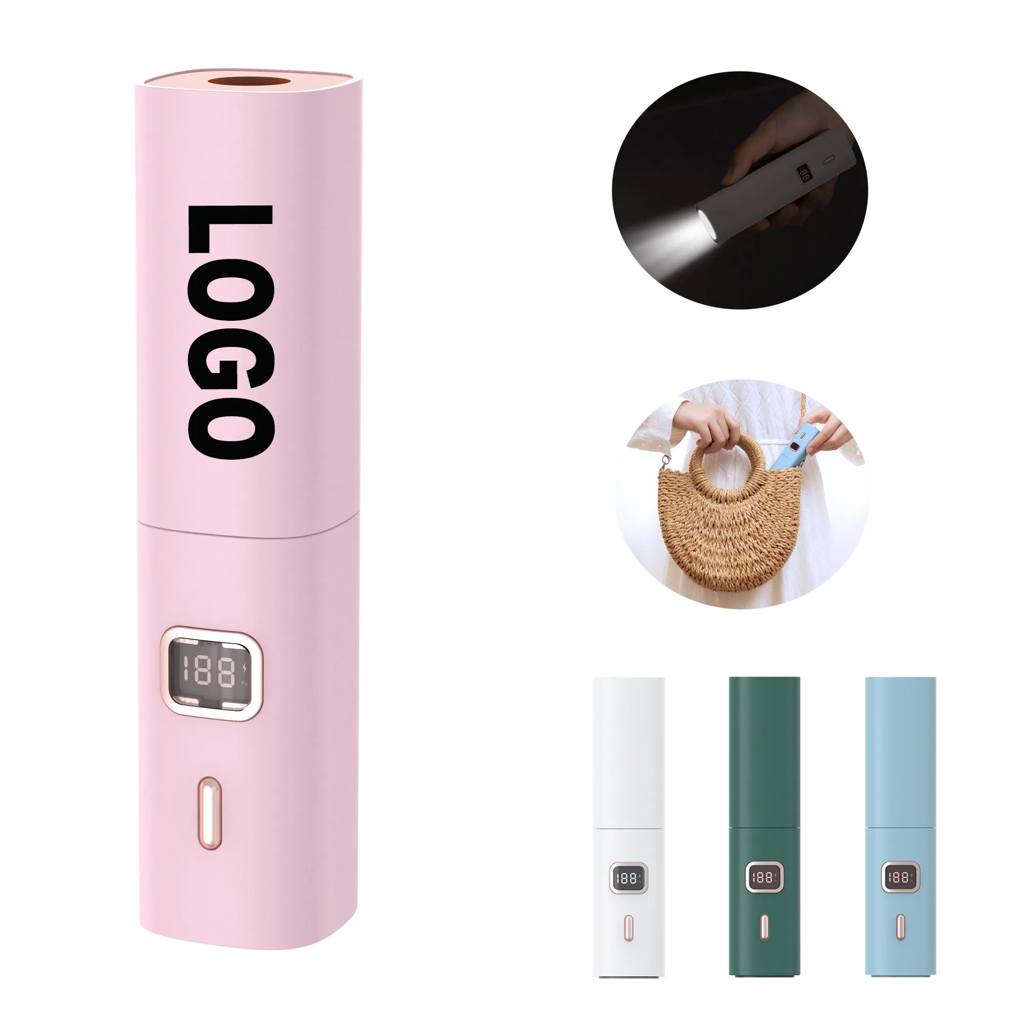 Creative Flashlight Lipstick Fan 5