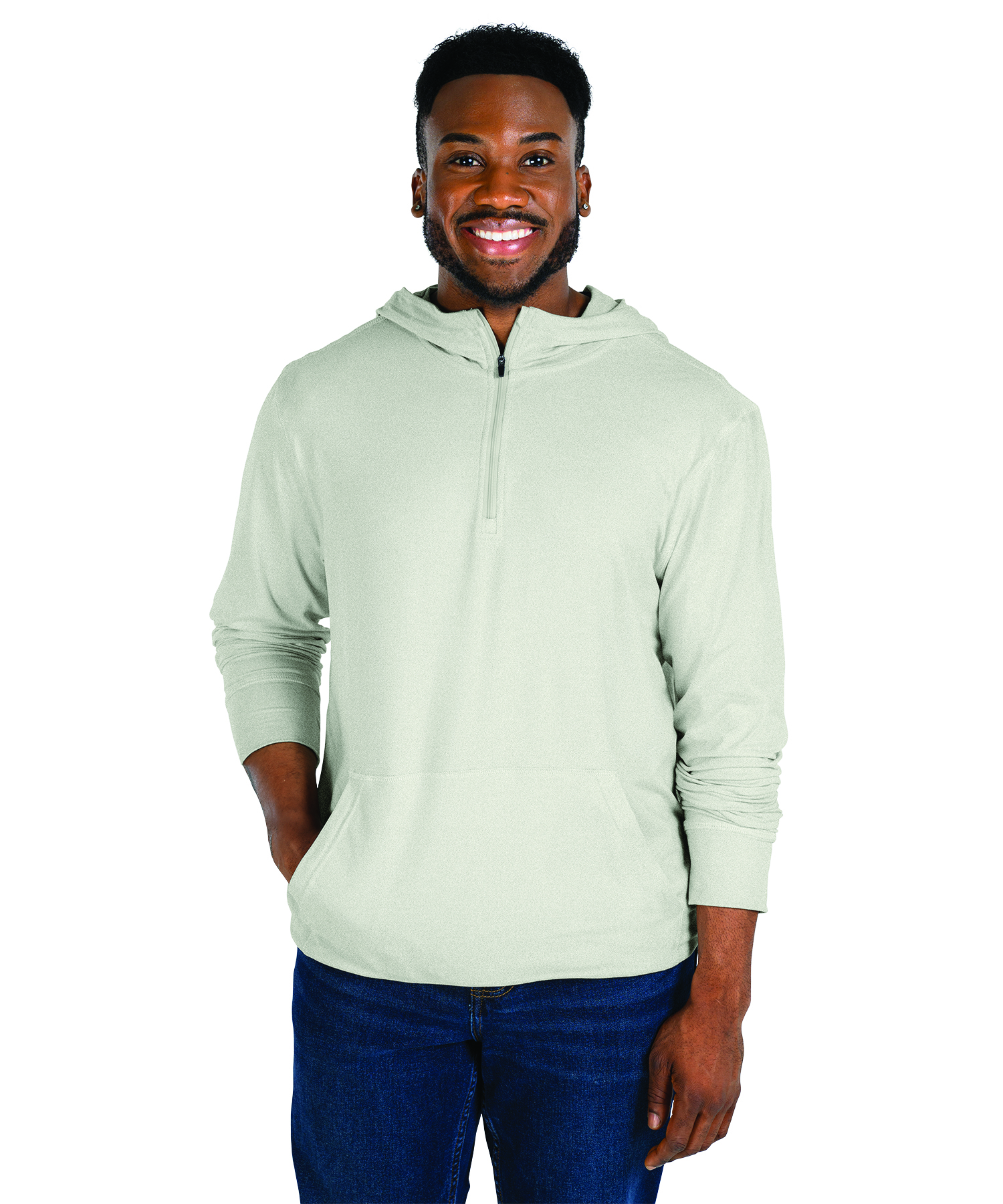 Men's Pulse Performance Quarter Zip Hoodie, custom hoodie or sweatshirt with logo imprint 40